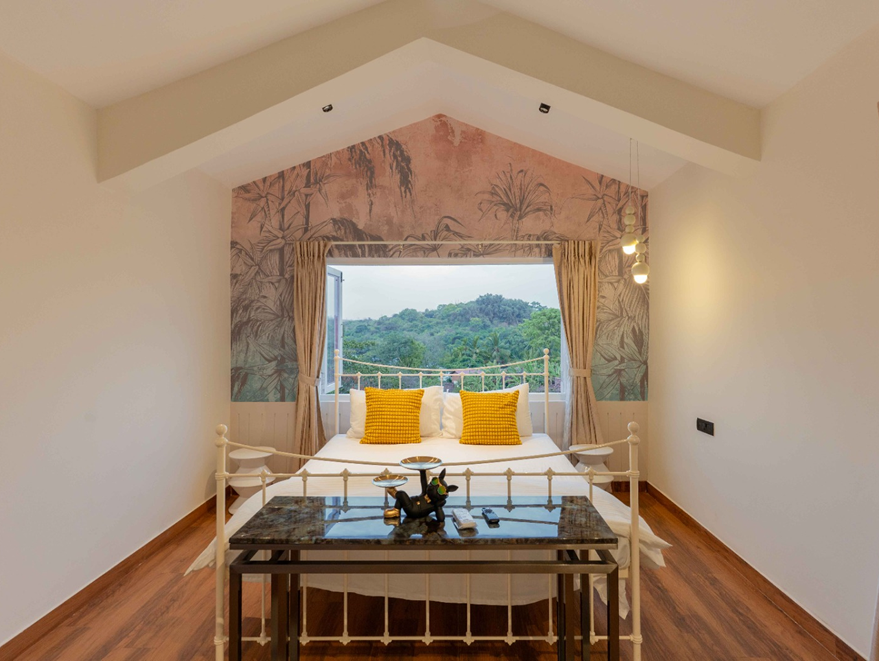 Upstairs room after modern interior design renovation